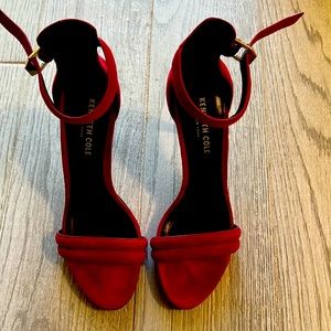 Kenneth Cole Red Suede Sandals